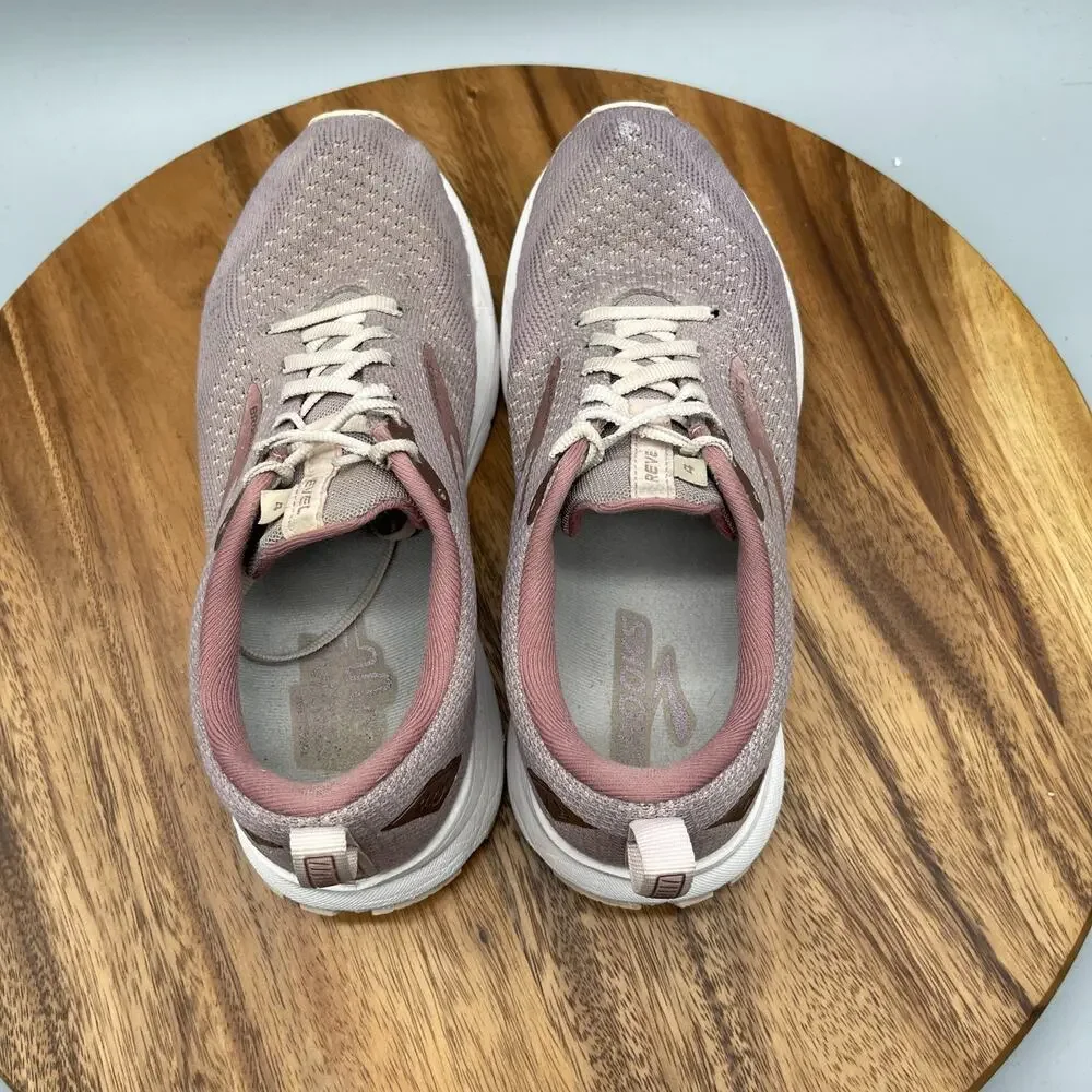 Brooks Revel 4 Shoes Womens Size 9 B Pink Running Comfort Walking Gym Sneakers - Picture 5 of 8